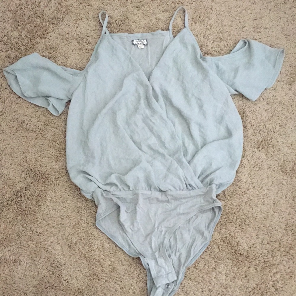 Shoulder less bodysuit top